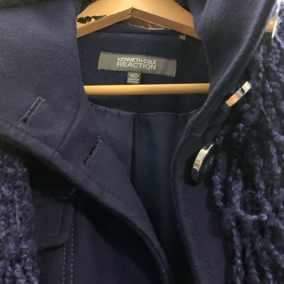 COPY - Kenneth Cole Marine blue wool coat. Super warm and practically brand new! - Picture 2 of 5